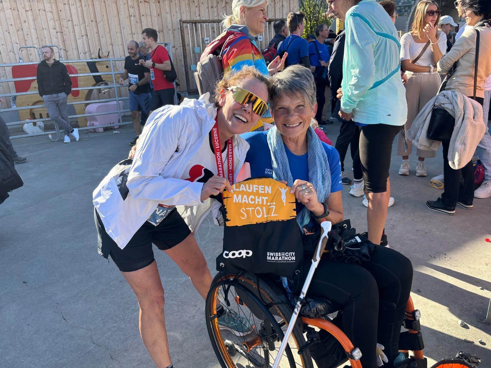 Lisi Nyffenegger beim SwissCity Marathon